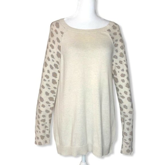 Banana Republic Sweaters - Banana Republic S Sweater Cashmere Blend Leopard